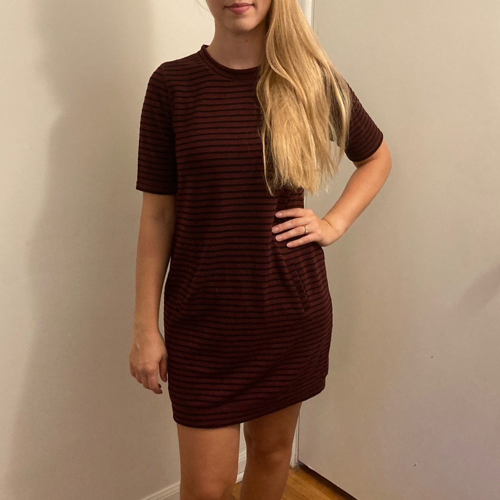 Striped Shirt Dress